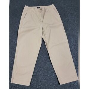 Talbots  Women's Tan Straight Leg Pants Versatile Casual Wear size 10